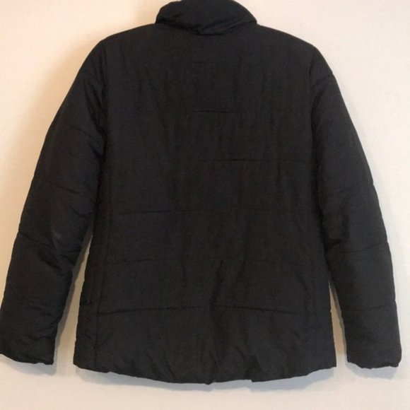 Black Frost-Free Zip-Front Puffer Jacket for Women - Picture 3 of 7